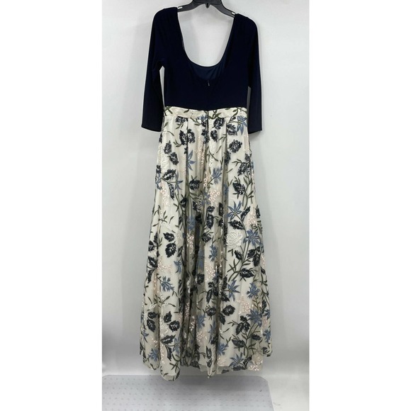 BHLDN Gianni Size 12  Floral Embroidered Gown Dress - Picture 5 of 9